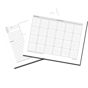 Character & Animation Design Worksheets